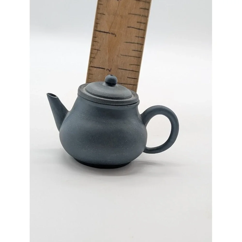 100cc Yixing‎ Zisha Gongfu Shui Ping Blue Clay Teapot 2